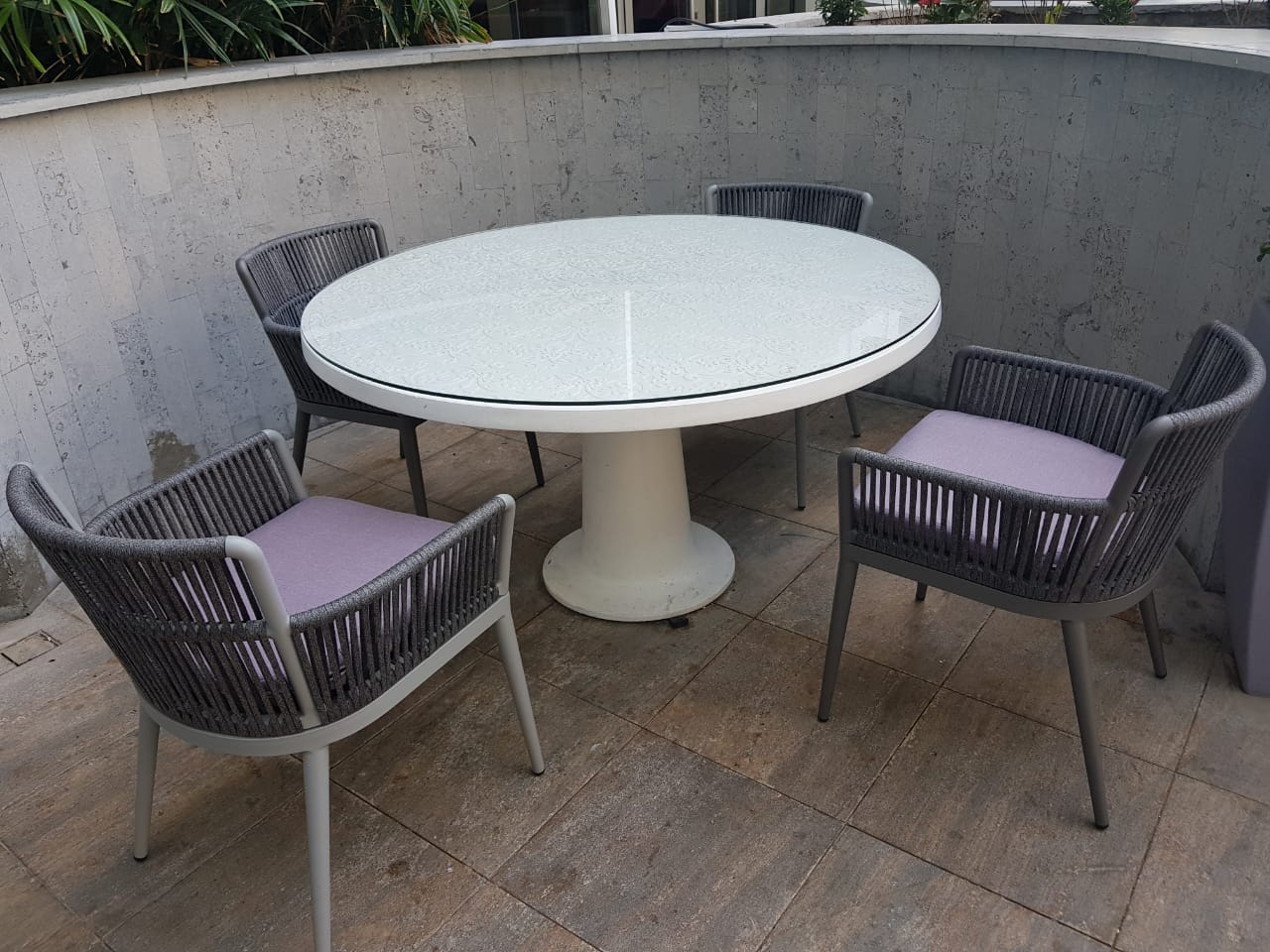 Outdoor cafe set - tables and chairs