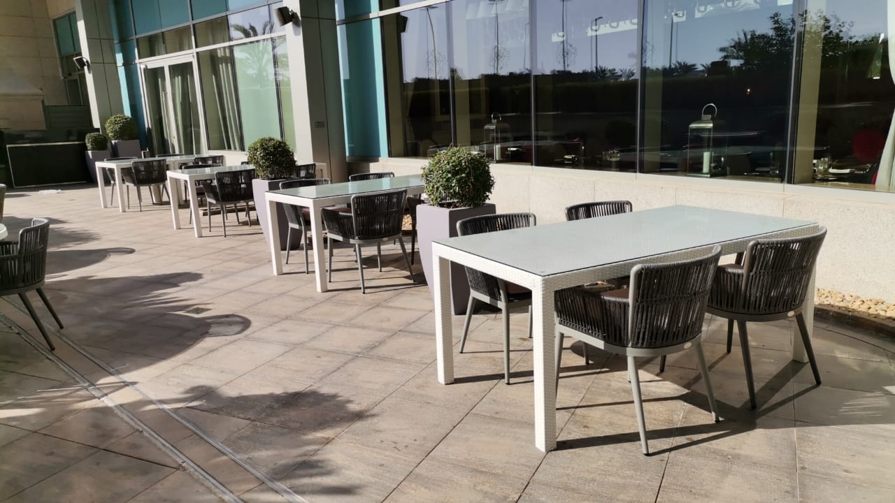 Outdoor cafe set - tables and chairs