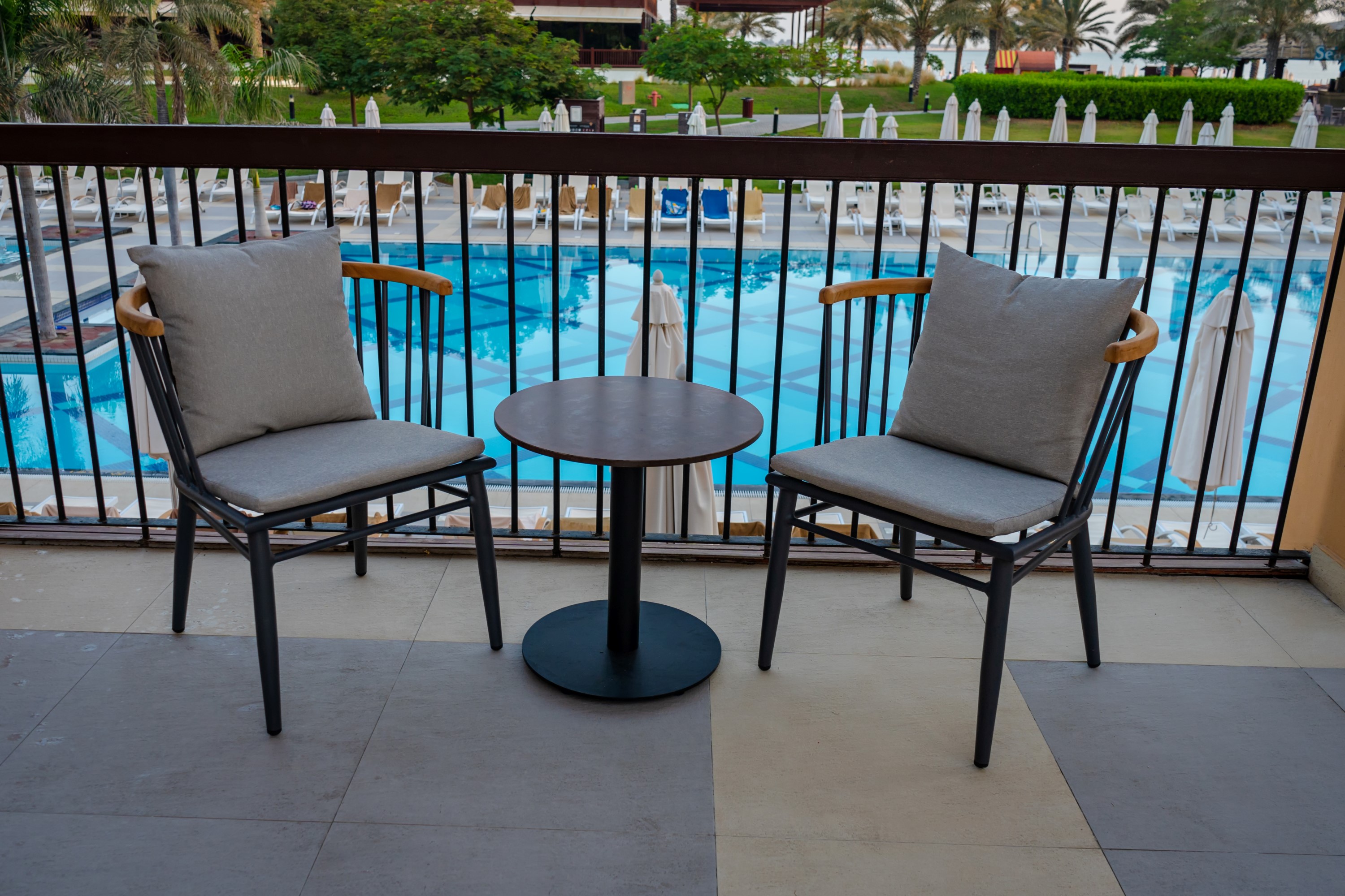 Outdoor cafe set - table and chairs