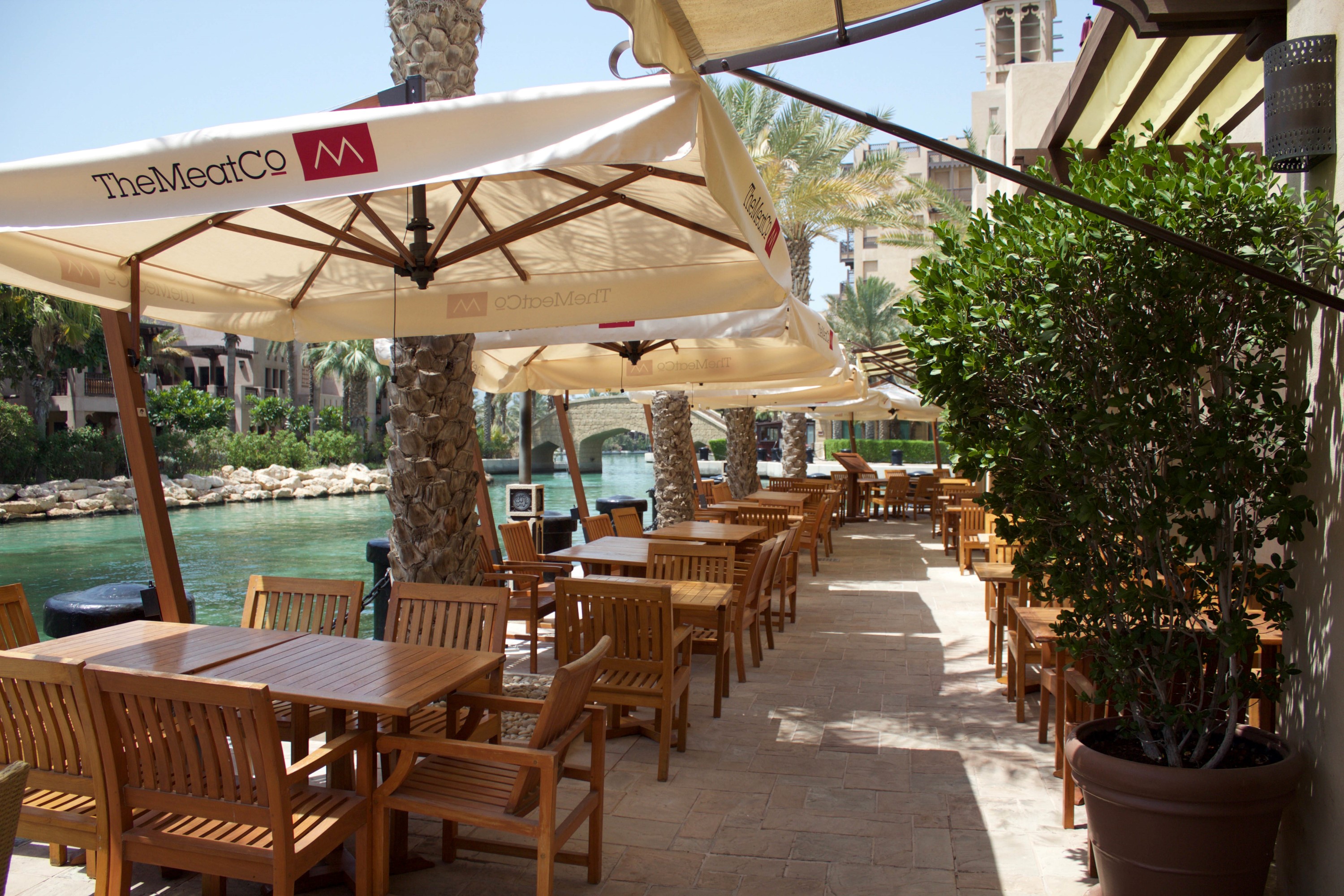 Outdoor restaurant furniture set - tables and chairs