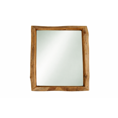 Bounce litchi Wood Rectangular Mirror Organic 80x90cm