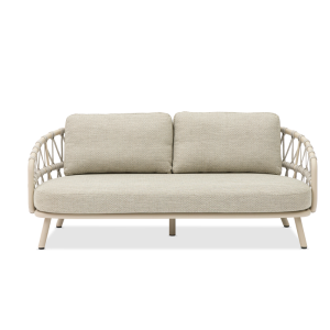 Harbour 2-Seater Sofa Mocha in Cross Weaving Sand Rope