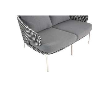 Roma Grey 2-Seater Armchair