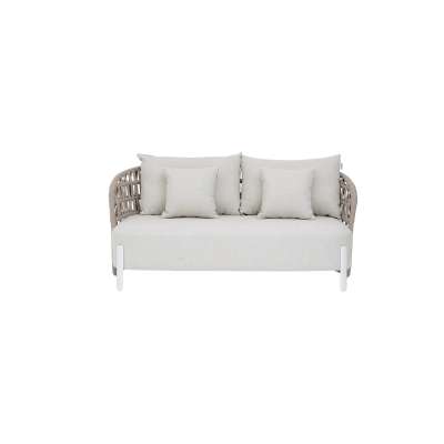 Wisconsin Alu&Rope Sofa 2 Seater Taupe