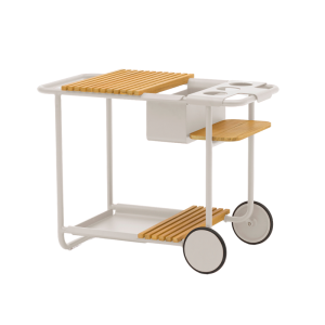 Sunset White Trolley with Wheels