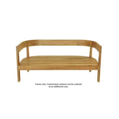 Lombardy Teak Wood Sofa 2 Seater - Frame only