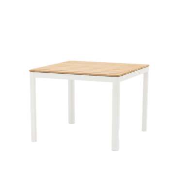 Pebble White Square Dining Table (without chairs)