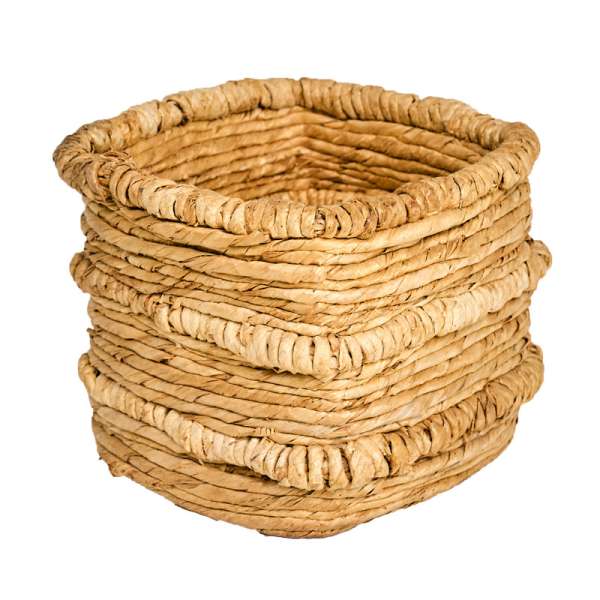 Banana Leaf Natural Basket Square 30x26 cm