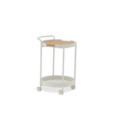 Bloom White Trolley with Wheels