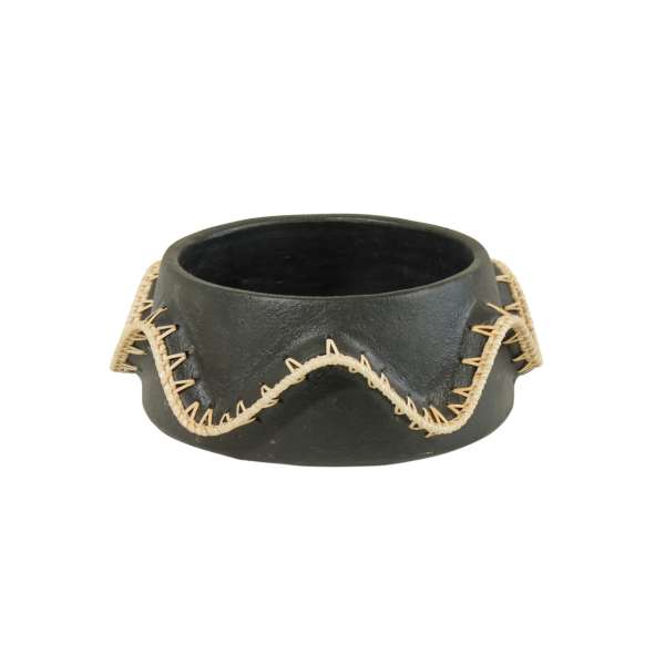 Raahe Terracota Vase Dia32xH13cm Black