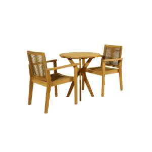 Parma Teak Wood Bistro Set