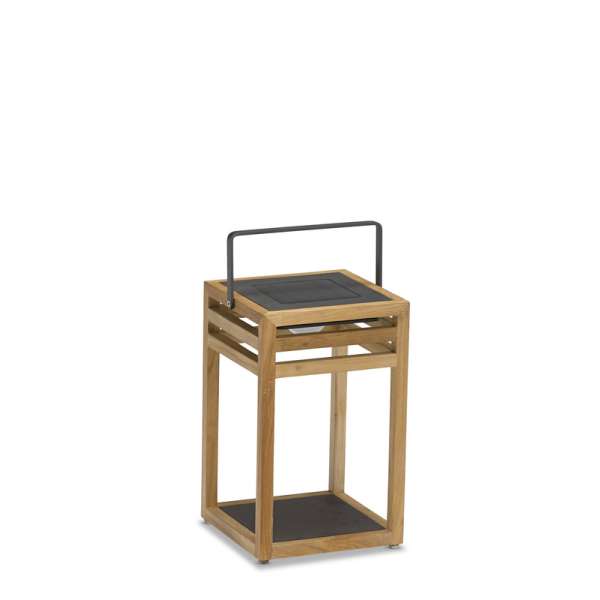 Glow Floor Lamp Full Teak Charcoal 25x25x40cm