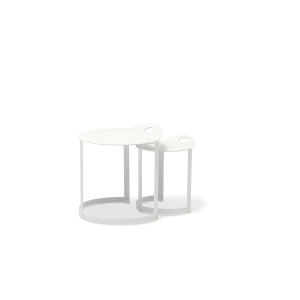 Dos White Coffee Table Set