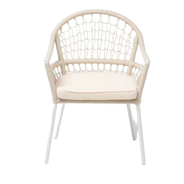 Ambar Sardinia White Armchair