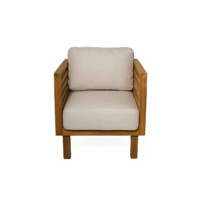 Saint Tropez Teak 1-seater Sofa