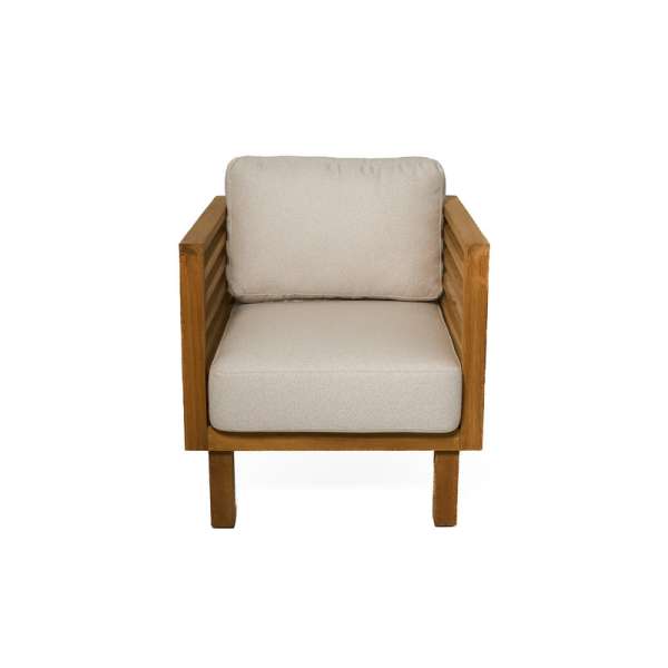 Saint Tropez Teak 1-seater Sofa