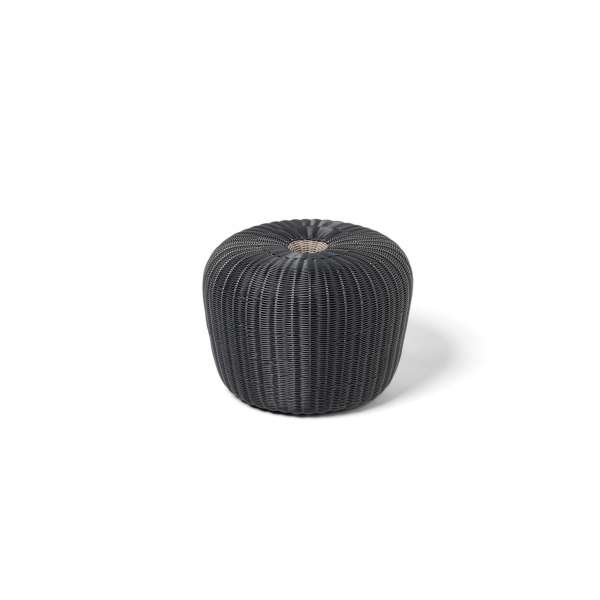 Little Pumpkin Dark Grey Round Pouf