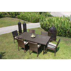 Ambar Nice Bronze Rectangle Dining Table