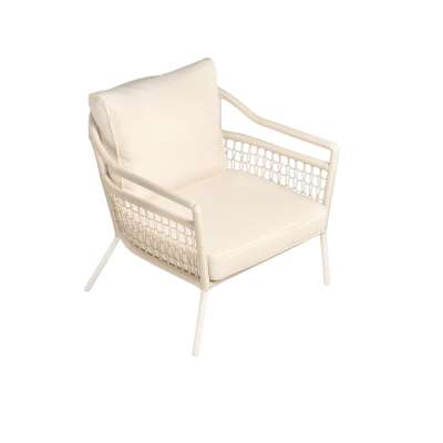 Ambar Sardinia White 1-Seater Sofa