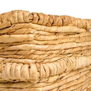 Banana Leaf Natural Basket Square 30x26 cm