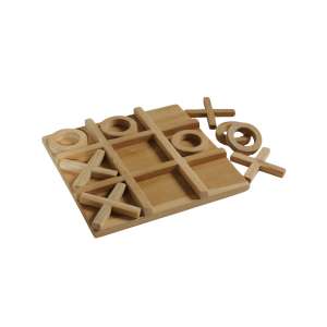 Teak Wood Tic Tac Toe Board 20cm