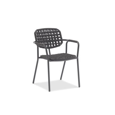Aosta Charcoal Dining Armchair