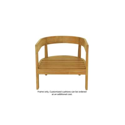 Lombardy Teak Wood Sofa 1 Seater - Frame only