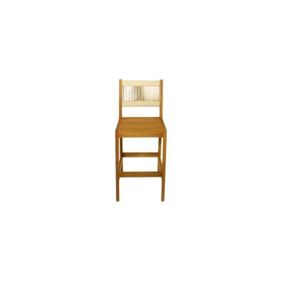 Sicily Teak Wood&Rope Bar Chair