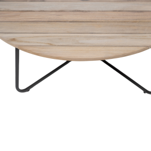 Rome Anthracite Teak Round Coffee Table