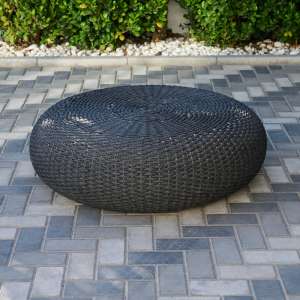 Jollie Sandstone Rope Pouf Large