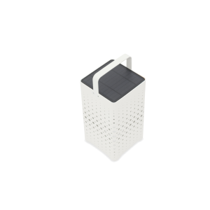 Beams White Solar Powered Floor Lamp