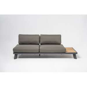 Venesia Grey 5-Seater L-Shaped Sofa Set with Coffee Table