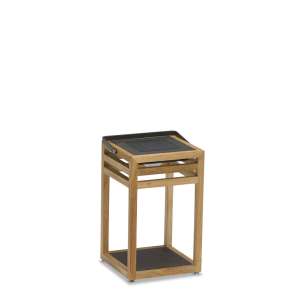 Glow Floor Lamp Full Teak Charcoal 25x25x40cm