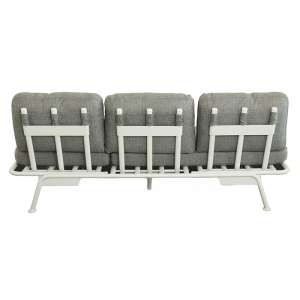 Sunset White C/168 3-seater Sofa convertible to Sun Lounger