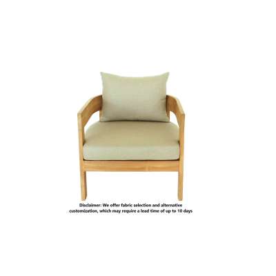 Lombardy Teak Wood Sofa 1 Seater