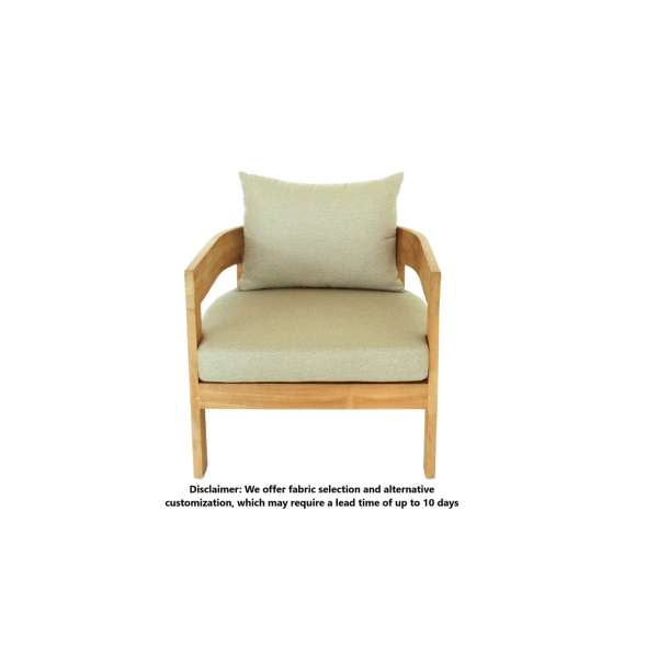 Lombardy Teak Wood Sofa 1 Seater