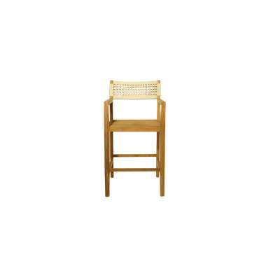 Bologna Teak Wood&Rope Bar Chair