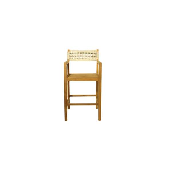 Bologna Teak Wood&Rope Bar Chair