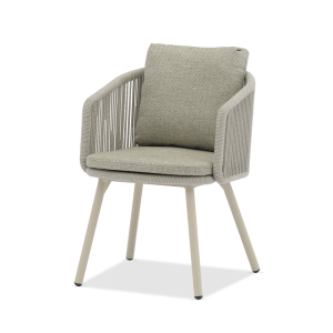 Harbour Armchair Mocha in Vertical Weaving Sand Rope