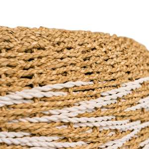 Woven Mini Stool Natural Dia 40 cm