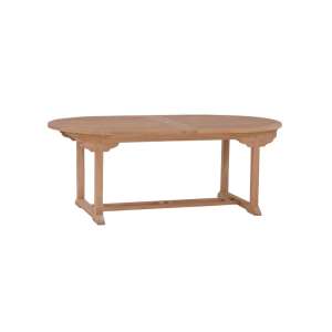 Savana Teak Wood Extendable Dining Table Oval 200/300cm