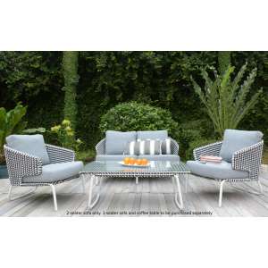 Roma Grey 2-Seater Armchair