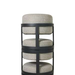 Totem Charcoal Set Of 5 Stools