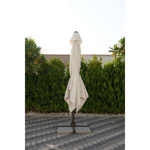 Elite Sidepost Cantilever Umbrella With Base Coffee Brown 3x3M