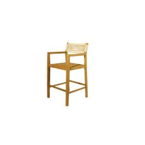 Bologna Teak Wood&Rope Bar Chair