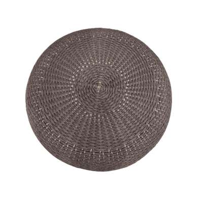 Jollie Sandstone Rope Pouf Large