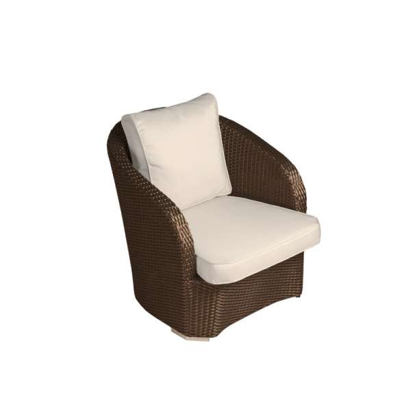 Ambar Grenada Brozne 1-Seater Sofa