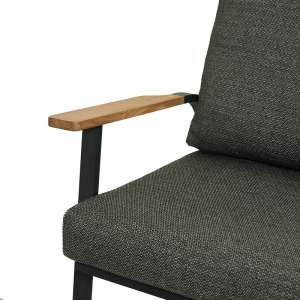 Dandy Charcoal 1-Seater Sofa (without Footrest)