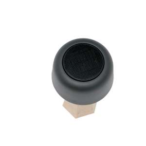 Spark Hexa Treavertine Lamp w Solar Panel Small Charcoal