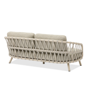 Harbour 2-Seater Sofa Mocha in Cross Weaving Sand Rope